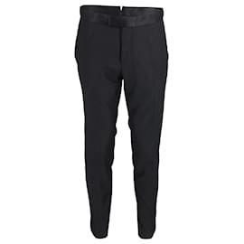 Hugo Boss-Pantalones de sastre Boss en algodón negro-Negro