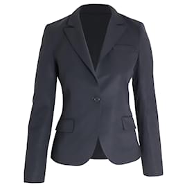 Theory-Theory Single-Breasted Blazer in Black Wool-Black