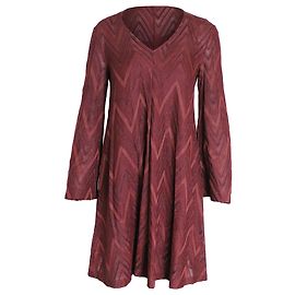 Miniabito Missoni Chevron in rayon bordeaux Altro Stampa python