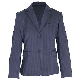 Theory Stripe Blazer in Navy Blue Viscose Blue Navy blue