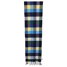 Chanel-Chanel Checked Scarf in Multicolor Wool-Multiple colors