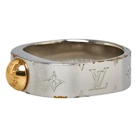 Louis Vuitton-Bague en métal Louis Vuitton M00216 en très bon état-Argenté