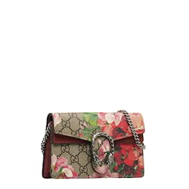 Gucci-Super Mini GG Supreme Blooms Dionysus Crossbody Bag 476432-Brown