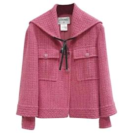Chanel-Chanel 2013 Pink Tweed Jacket-Pink