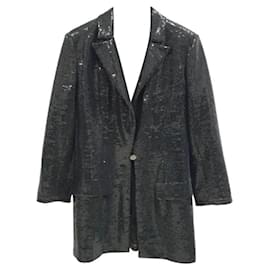 Chanel-Chanel Paris Miami Cruise Sequin Blazer-Black