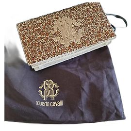 Mala de viagem Roberto Cavalli Bronze em tecido Bronze