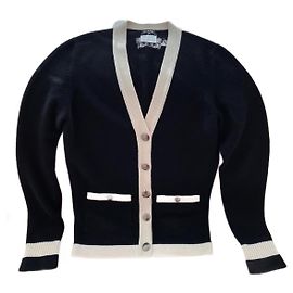 Chanel Cardigan aus schwarzem Kaschmir Schwarz