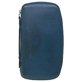 Louis Vuitton-LOUIS VUITTON Epi Organizer Atholl Clutch Bag Blue M60731 LV Auth ep1462-Blue