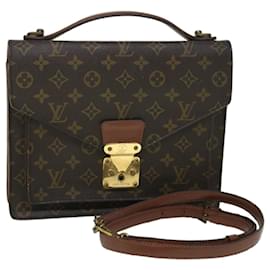 Louis Vuitton-LOUIS VUITTON Monogram Monceau Hand Bag 2way M51185 LV Auth 51238-Monogram
