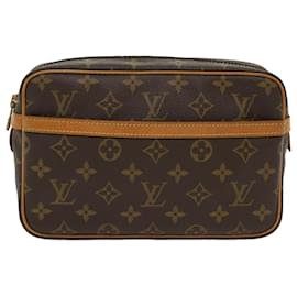 Louis Vuitton-Louis Vuitton Monogram Compiegne 23 Clutch Bag M51847 LV Auth am4929-Monogram