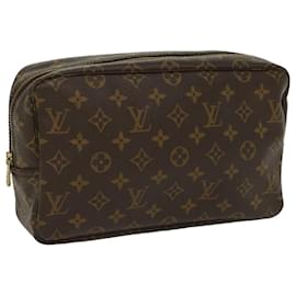 Louis Vuitton-Louis Vuitton Monogram Trousse Toilette 28 Kupplungstasche M.47522 LV Auth am4927-Monogramm