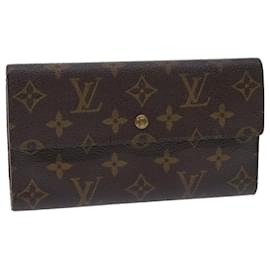 Louis Vuitton-LOUIS VUITTON Monogram Porte Tresol International Wallet M61215 LV Auth 52463-Monogram