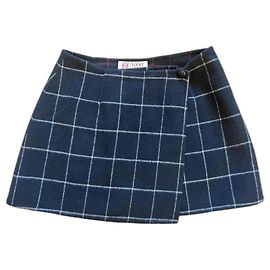 Loewe Black Wool Skirt Black