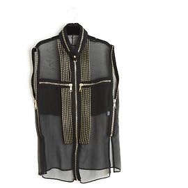 Givenchy SS2011 Seta Cerniere nere FR38/40 Nero
