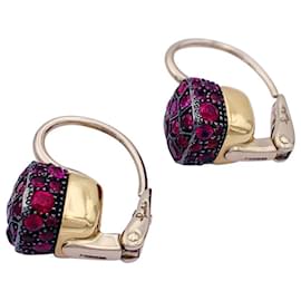 Pomellato-Pomellato Sleepers, "Nudo", two golds, ruby.-Other