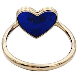 Poiray-Poiray ring, "The Heart Catcher", yellow gold, lapis lazuli.-Other