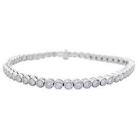 inconnue Bracciale di diamanti in oro bianco. Altro