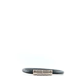 Pre-Owned Louis Vuitton Edge It Women's Men's Bracelet M6594E Leather (Good)