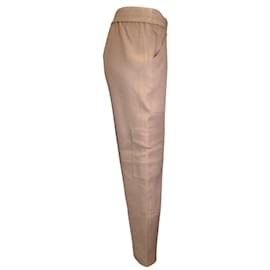 Autre Marque-Pantaloni cargo in pelle marrone chiaro SPRWMN-Cammello