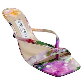 Jimmy Choo-Jimmy Choo Multi Silk Maelie 70 mule sandals-Multiple colors