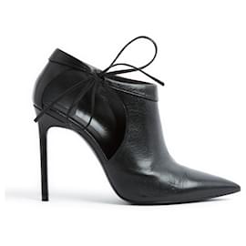 Saint Laurent-Ankle knot black EU39.5-Noir