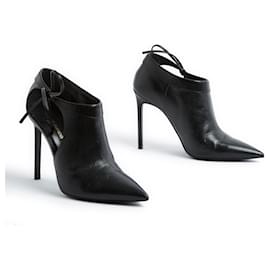 Saint Laurent-Ankle knot black EU39.5-Noir