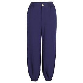 Calça Gucci Harem Style em Viscose Azul Azul