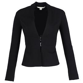 Diane Von Furstenberg Blazer ajusté en coton noir Noir