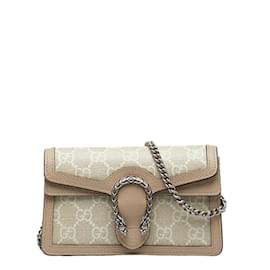Gucci-Super Mini GG Canvas Dionysus Crossbody Bag 476432-Brown