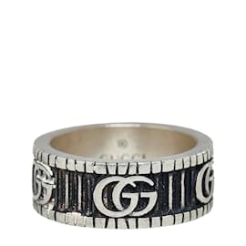 Gucci-GG Marmont Double G Ring-Silvery