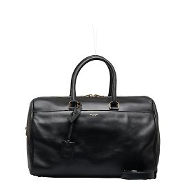 Yves Saint Laurent Leather Classic Duffle Bag 322050 Black