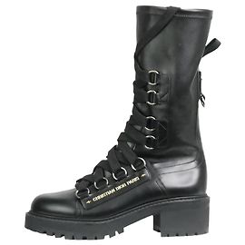 Christian Dior Schwarze klobige Stiefeletten – Größe EU 37.5 Schwarz