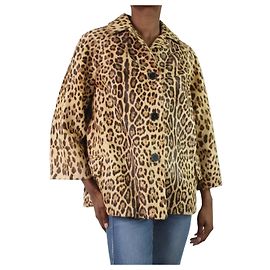 Valentino Jacke mit Leopardenmuster – Größe IT 38 Andere