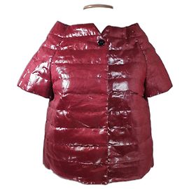 Chaqueta Herno Roja de Lino Burdeos
