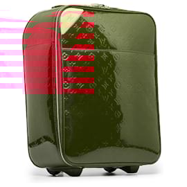 Louis Vuitton-Louis Vuitton Red Monogram Vernis Pegase 45-Red