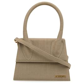 Jacquemus-Jacquemus Brown Le Grand Chiquito Canvas Bag-Brown,Beige