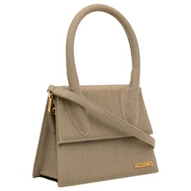 Jacquemus-Jacquemus Brown Le Grand Chiquito Canvas Bag-Brown,Beige