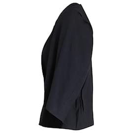 Isabel Marant Etoile-Isabel Marant Etoile Side-Tie Long-Sleeve Top in Black Cotton -Black