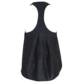 Isabel Marant-Blusa plisada con espalda cruzada de Isabel Marant en seda negra-Negro