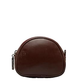 Burberry-Leather pouch-Brown