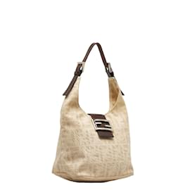 Fendi-Zucca Canvas Mini Shoulder Bag 26686-Brown