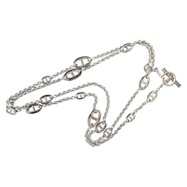 Hermès-Farandole Long Necklace-Silvery