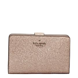 Kate Spade-Leather Staci Compact Bifold Wallet K9254-Pink