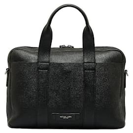 Michael Kors-Leather Briefcase-Black