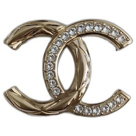 Spilla CC Chanel D'oro