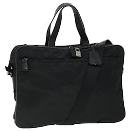 Prada-PRADA Shoulder Bag Nylon Leather 2way Black Auth ep1464-Black
