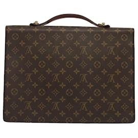 Louis Vuitton-LOUIS VUITTON Monogram Porte Documents Bandouliere Bag 2way M53338 LV Auth 52186-Monogram
