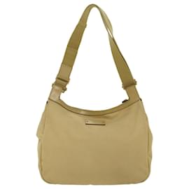Gucci-GUCCI Sherry Line Shoulder Bag Canvas Beige Brown 90762 auth 52131-Brown,Beige