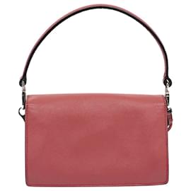 Prada-PRADA Mini sac à main en cuir Safiano 2façon Pink Auth am4942-Rose