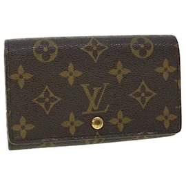 Louis Vuitton-LOUIS VUITTON Monogram Porte Monnaie Billets Tresor Portafoglio M61730 LV Aut 52460-Monogramma